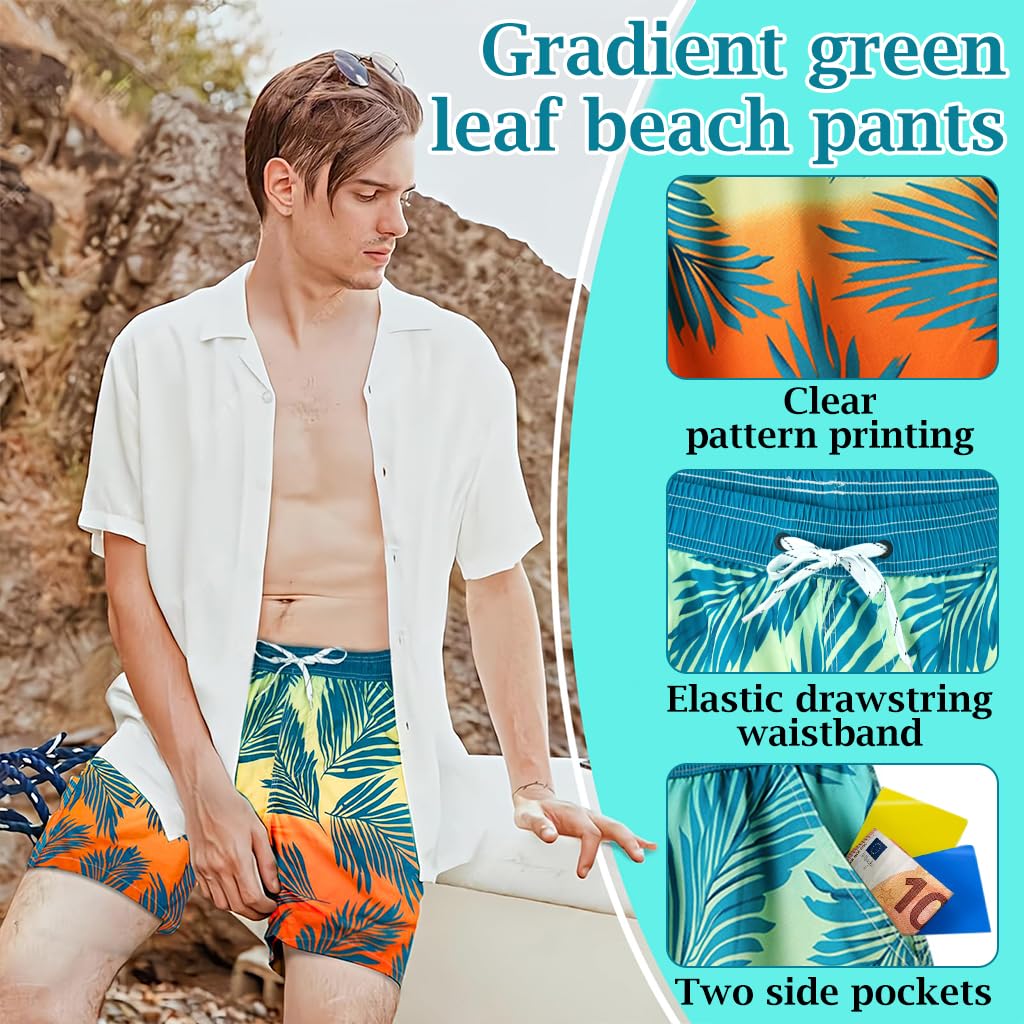 Proberos Swimming Shorts for Men with Elastic Waist and Quick Dry Polyester | 3 PCS Set