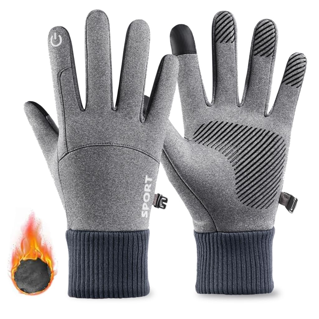 Zibuyu Cycling Gloves for Winter with Touchscreen Fingertips and Anti Slip Palm | 30cm Length