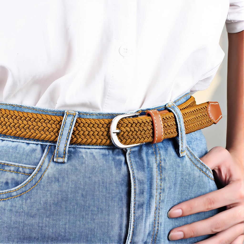 Zibuyu Nylon Woven Belt for Daily Wear with Hole Free Pin Buckle | Elastic 100cm Unisex Accessory