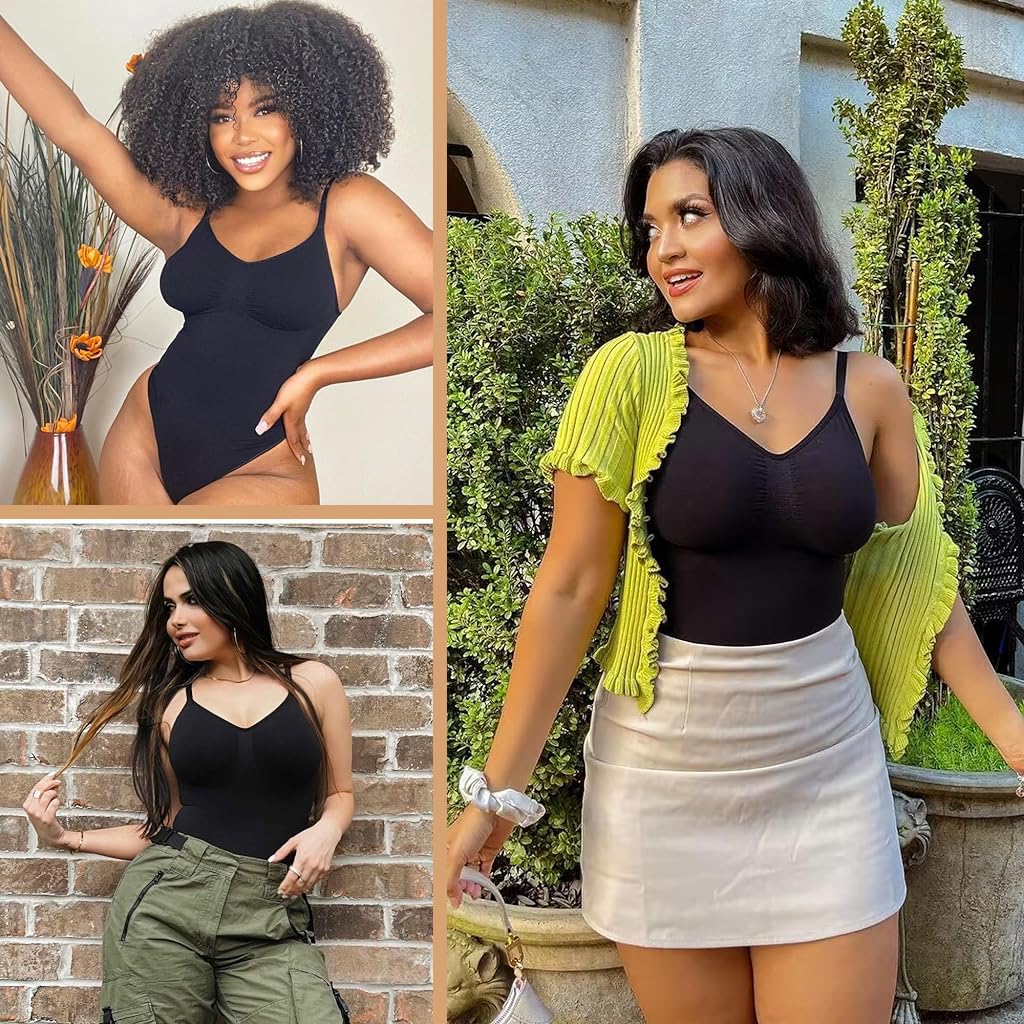 HANNEA Women Shapewear Bodysuit for Tummy Control and Waist Training with Stretchy Nylon | XL