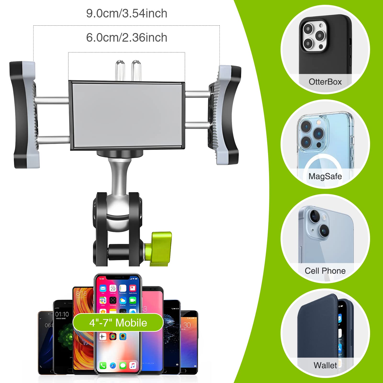 STHIRA Car Mobile Holder for Windshield and Dashboard with 360° Rotatable Arm | Secure Suction Mount