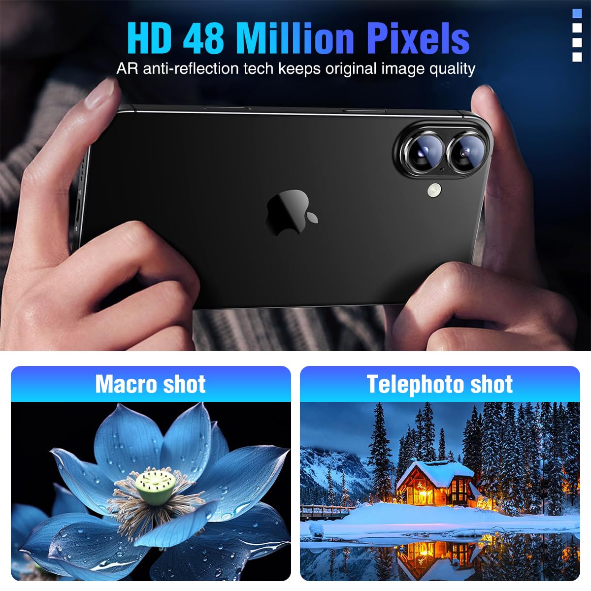 ZORBES Camera Lens Protector for iPhone 16 Plus with Full Coverage Aluminum Alloy | Scratch-Proof HD Clarity and Easy Removal
