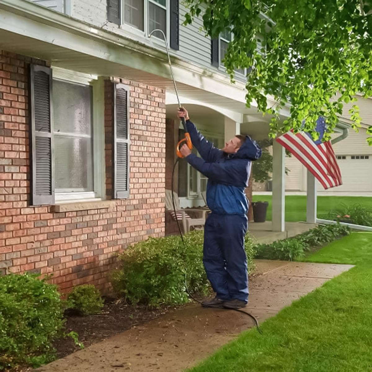 Supvox Pressure Washer Wand for Outdoor Cleaning with 35cm Lance and U Shaped Head | Stainless Steel Attachment