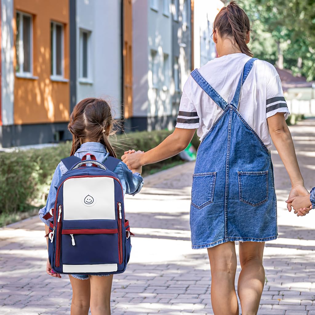 PALAY School Backpack for Women and Girls with Dual Main Compartments and Padded Straps | Lightweight Nylon Design for Travel and Study