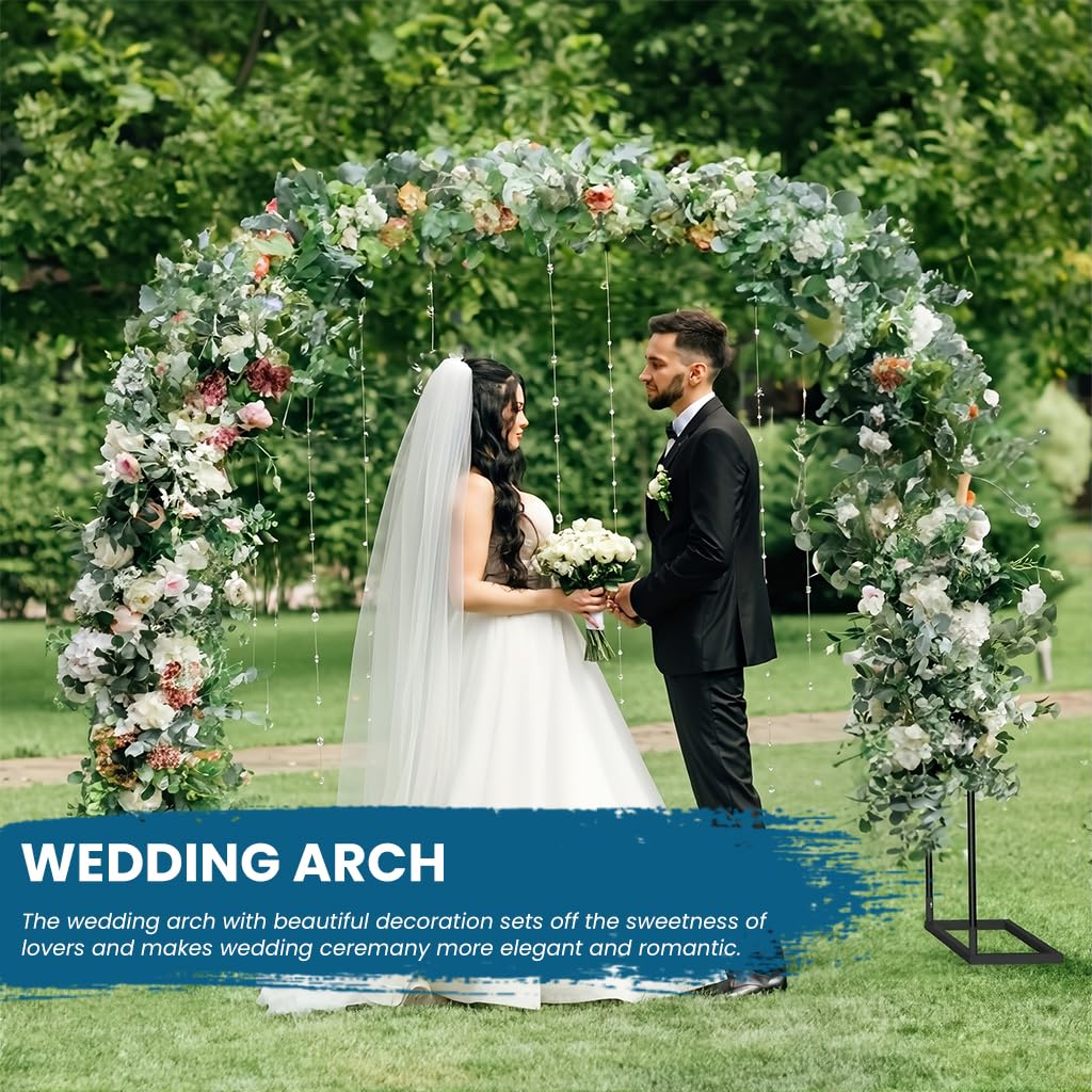 HASTHIP Garden Arch for Weddings and Parties featuring 55.1x94.5 in Frame | Rust-Proof Steel