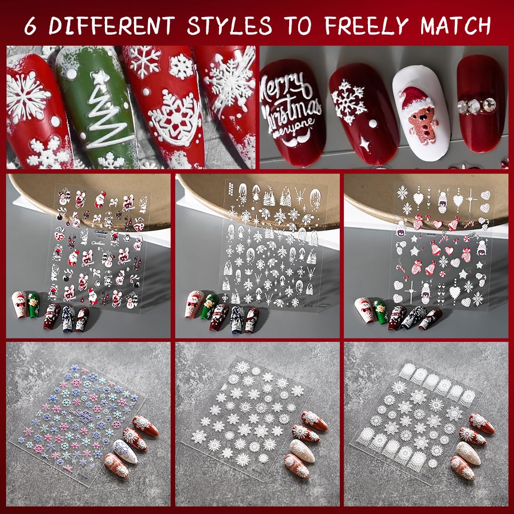 MAYCREATE® Christmas Nail Art Stickers