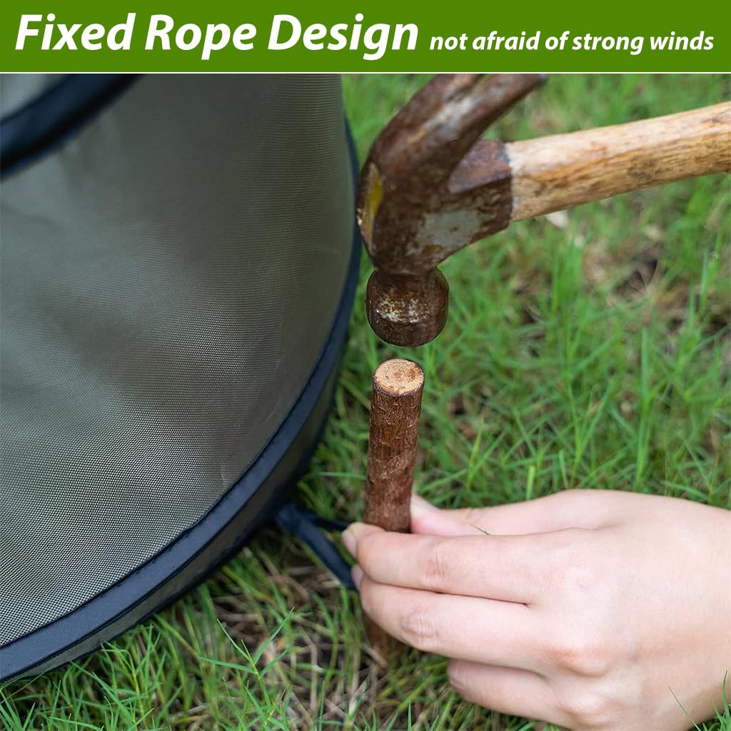 HASTHIP Folding Oxford Cloth Bucket for Garden and Camping 46cm x 70cm | Waterproof Collapsible Storage