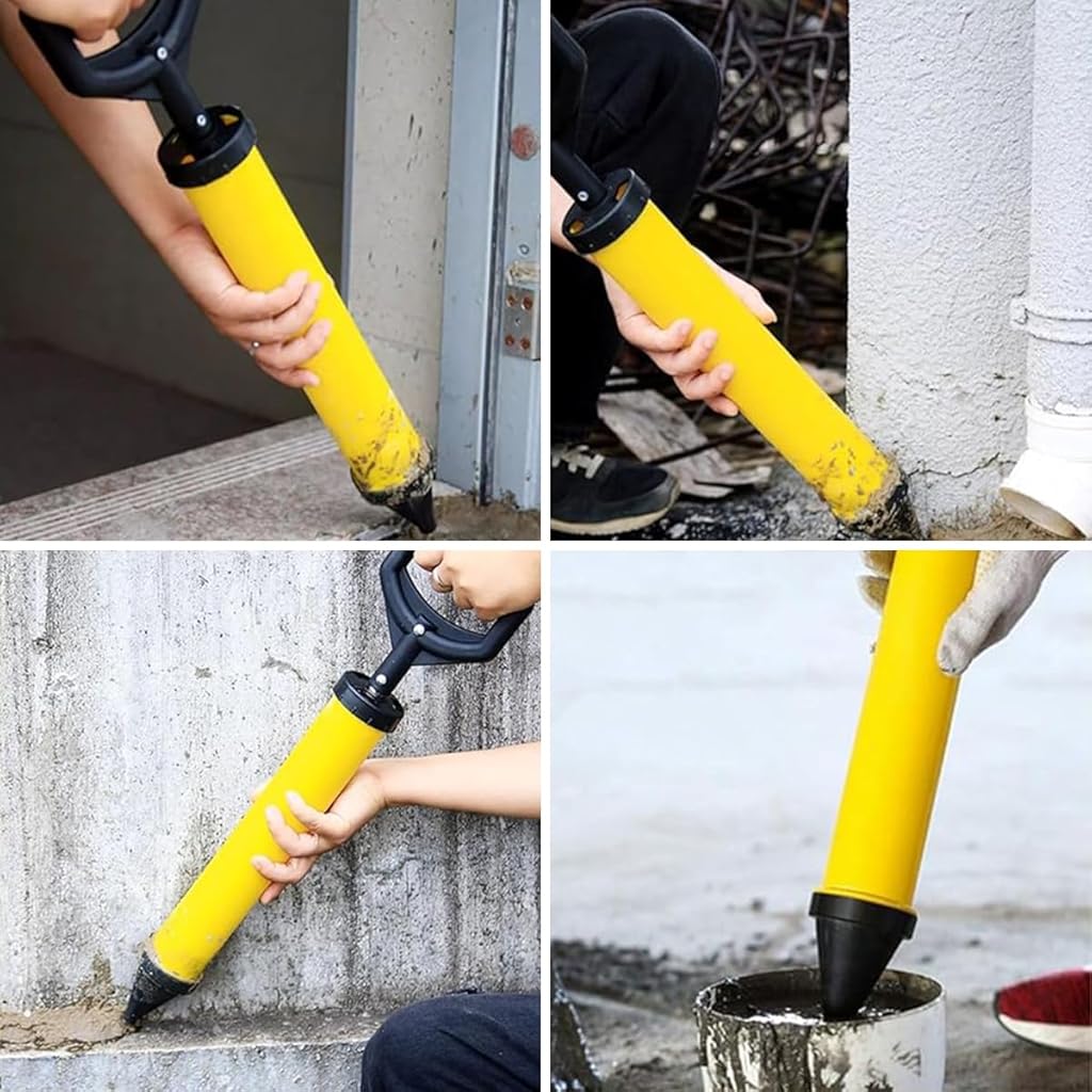 Serplex® Caulking Gun with 4 Type of Nozzles Mortar Pointing Grouting Gun Sprayer Applicator Tool Caulk Remover Cement Grout for Stone Concrete Lime 2PCS