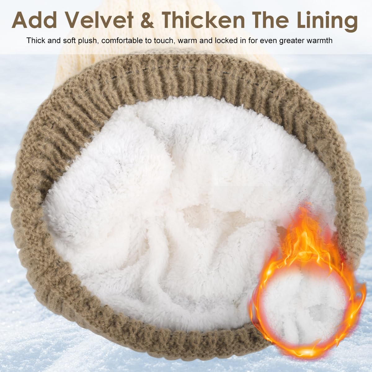 SANNIDHI Winter Cap for Women with Detachable Face Mask and Adjustable Neck Gaiter | Beige