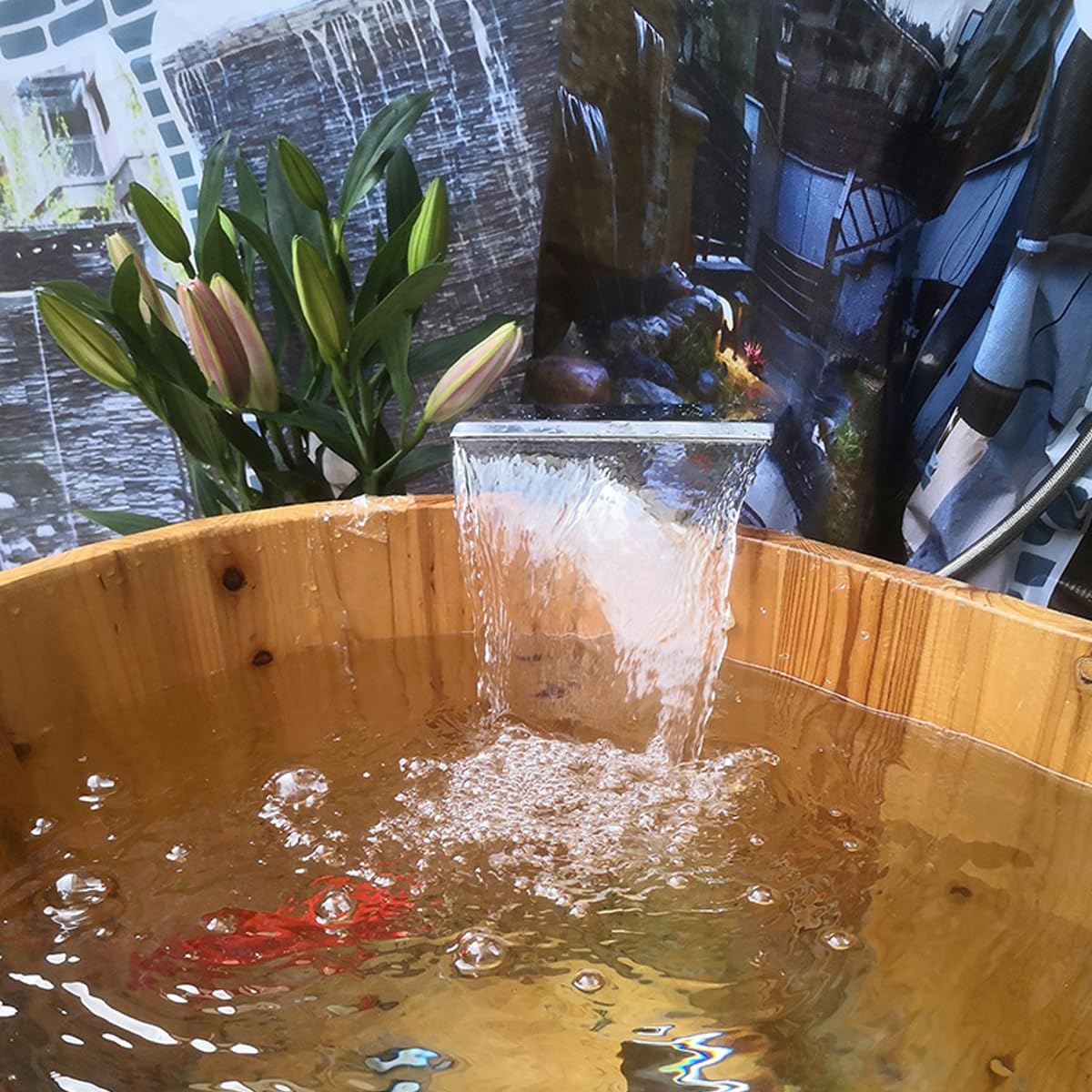 Supvox Waterfall Bathroom Shower Head for Spa Use with 7.48 in Wide Flow Stainless Steel Design