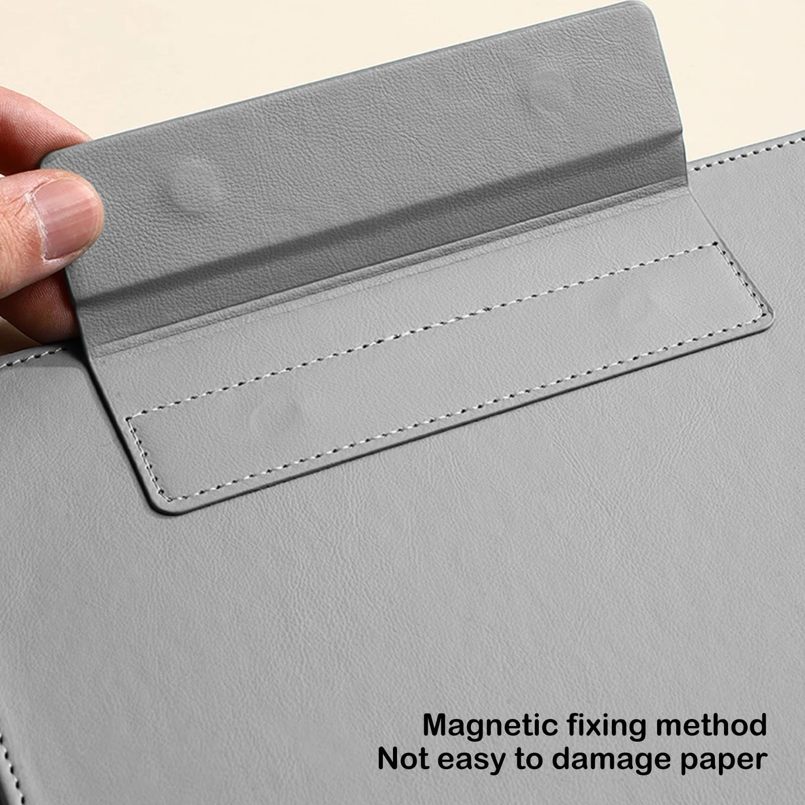 ZIBUYU A4 PU Leather Clipboard for Office and School with Foldable Design and Pen Holder