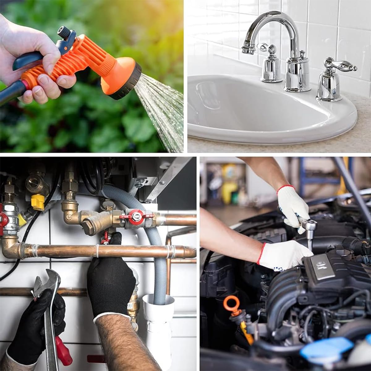 STHIRA Rubber O Rings for Automotive and Plumbing Repairs with 950 pcs in 20 Sizes | Assorted Washer Gasket Replacement Set