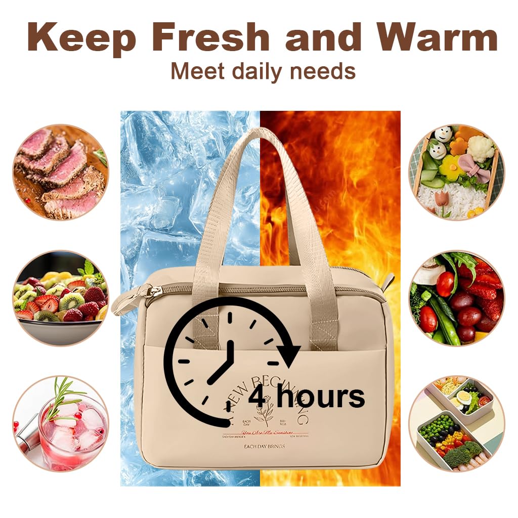 Supvox Reusable Lunch Box for Men and Women | Compact Lunch Bag for Daily Meals