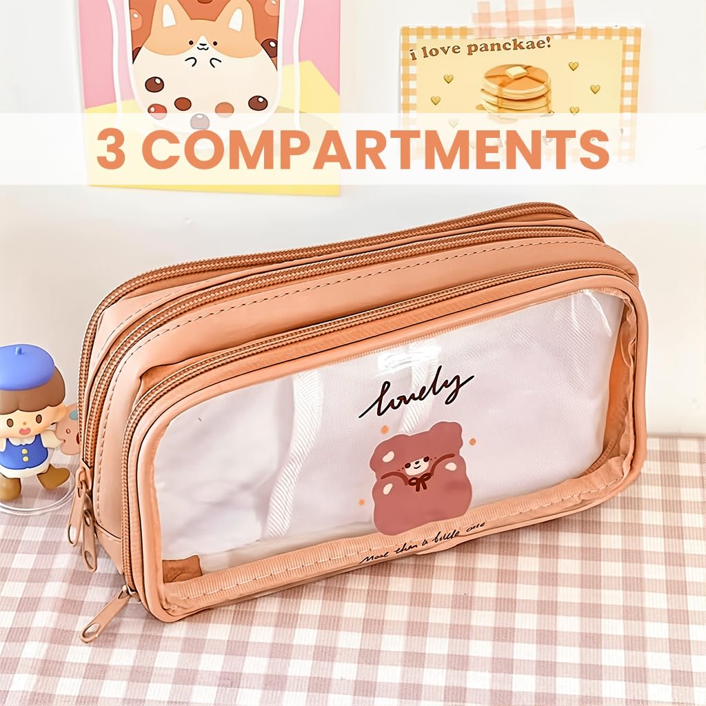 Zibuyu Pencil Pouch for School featuring Large Capacity with Water Resistant Zipper | Lightweight Storage for Students