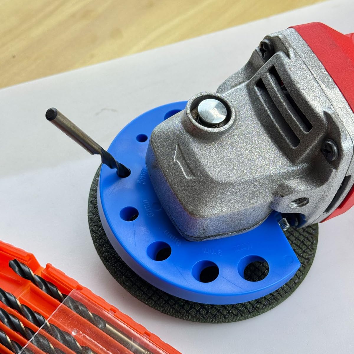 Serplex Drill Bit Sharpener for 4mm–11mm Twist Bits with Angle Grinder Attachment | ABS Body