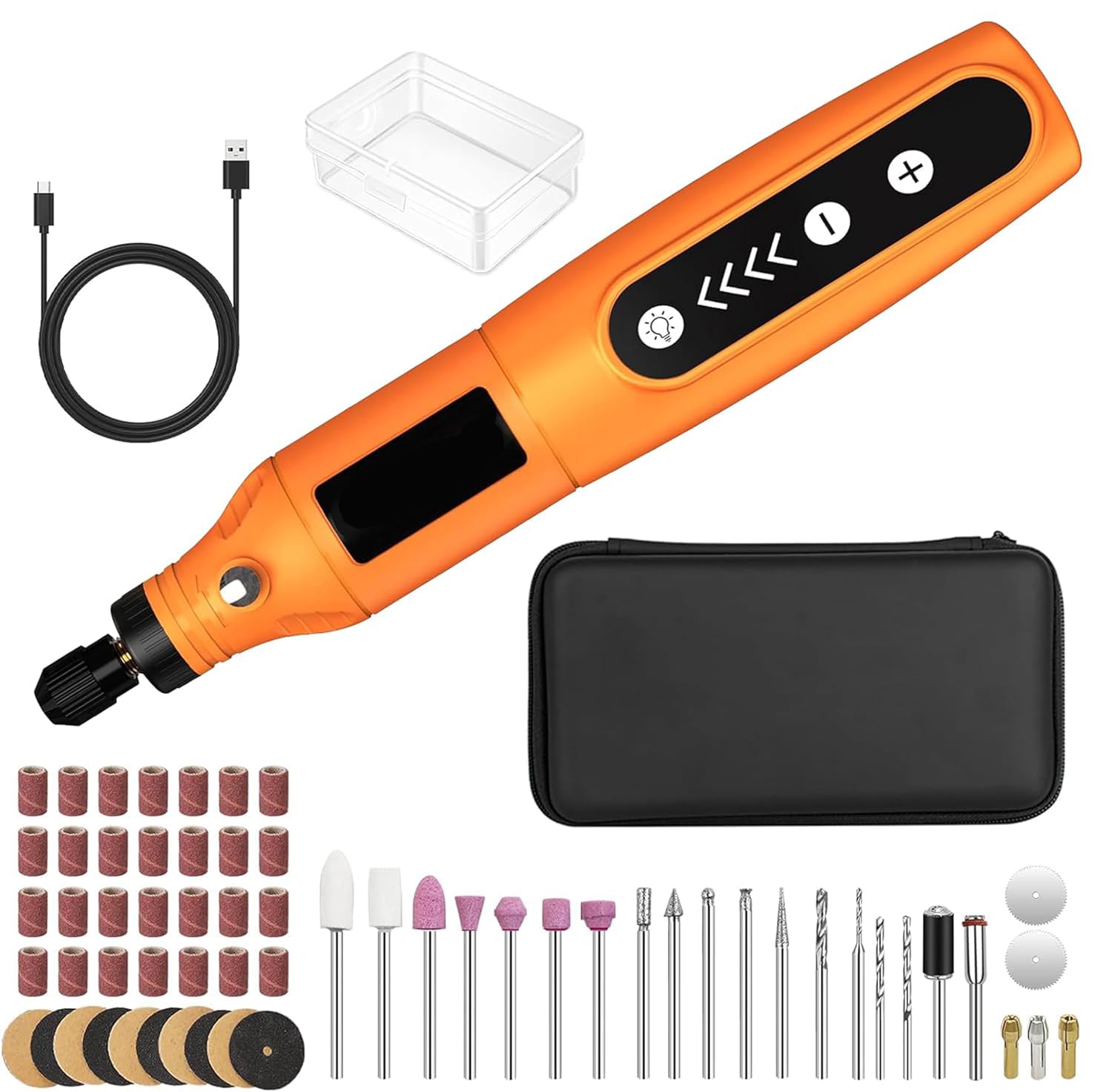 Verilux® Handheld Polishing Machine Electric Sander Grinder Drill Pen Kit with Accessories Multipurpose Polishing Machine Drill Pen for Nail Art, Engraving, Drilling, Carving & DIY Crafts Use