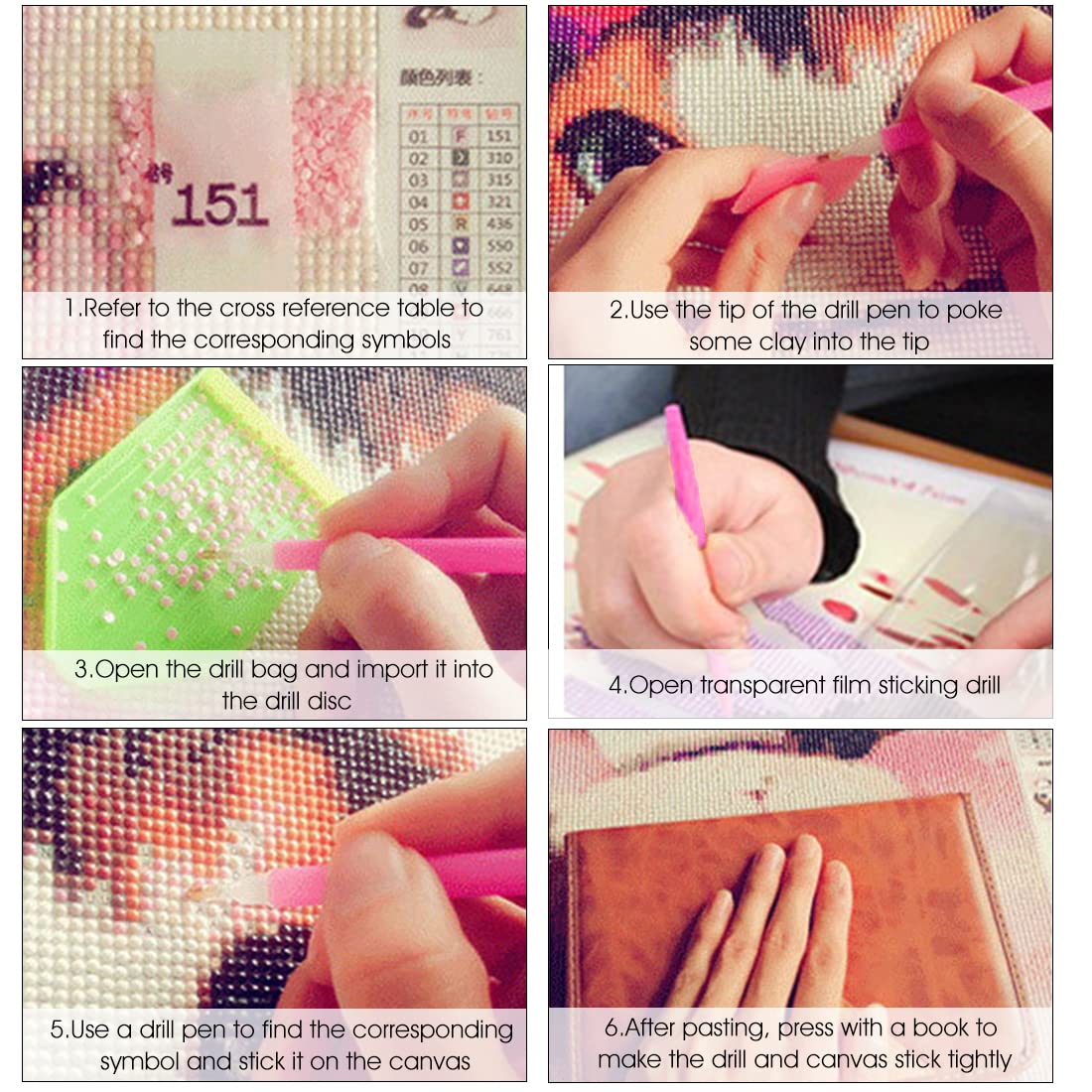 HASTHIP 5D Diamond Painting Kit for Home Wall Décor with Full Drill Canvas 30x40cm | DIY Unicorn Rhinestone Embroidery