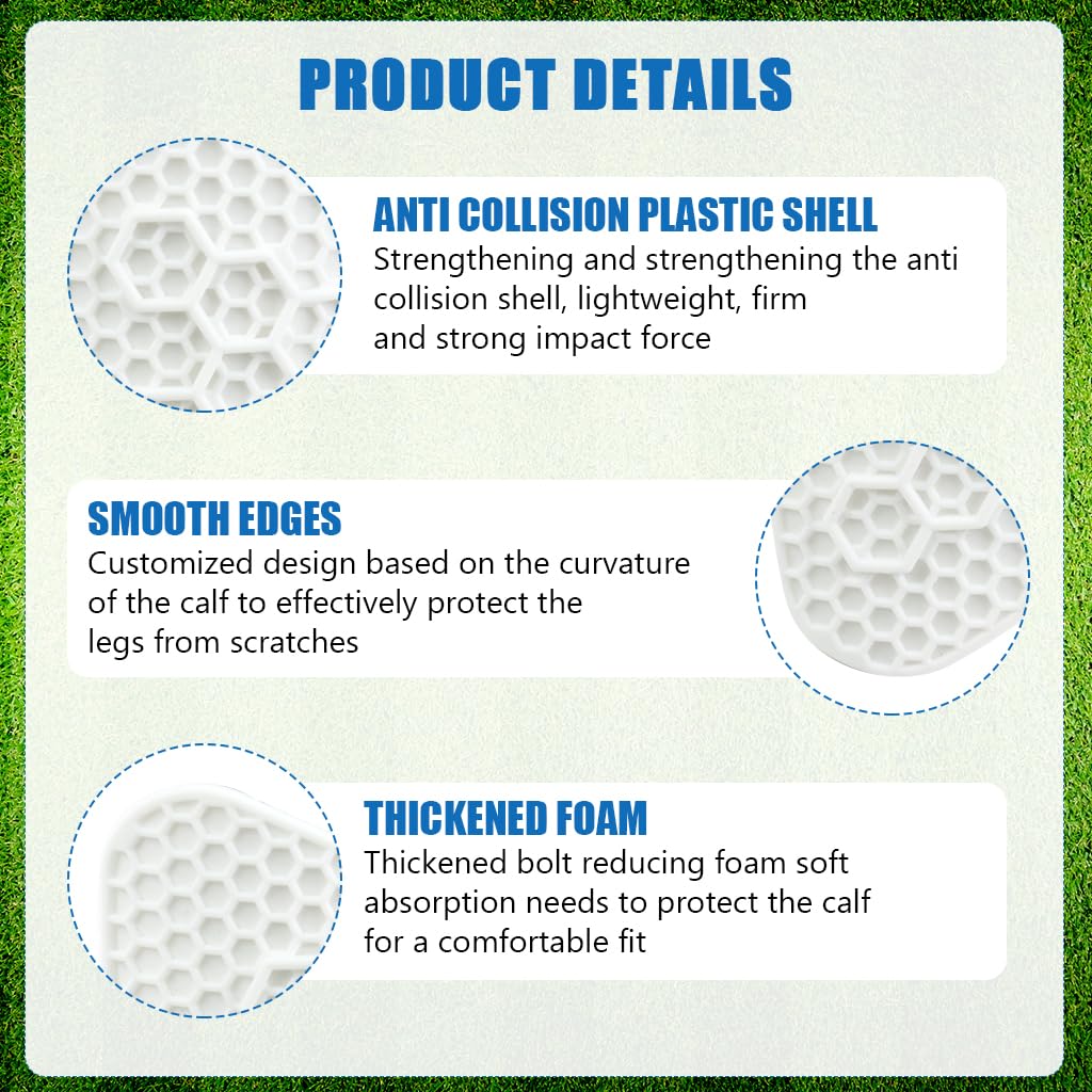 Proberos Silicone Shin Guards for Outdoor Sports with Honeycomb Construction | 2 Pcs Adjustable Fit for Adults and Teens