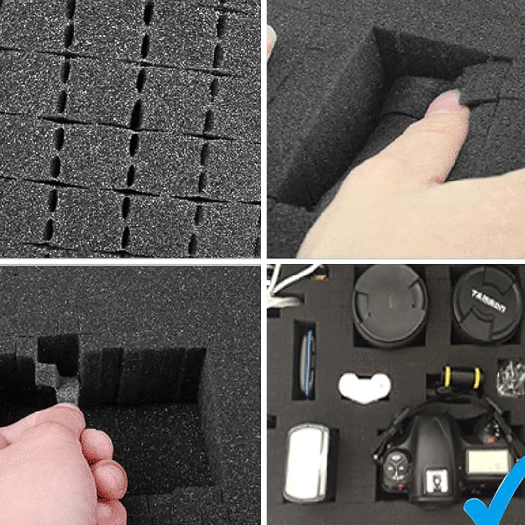 Electrical Tool Carry Case for Hardware and Electrical Tools with Custom Foam Insert 23x18x4.5cm PP Hard Shell | Anti‑Impact Storage Box
