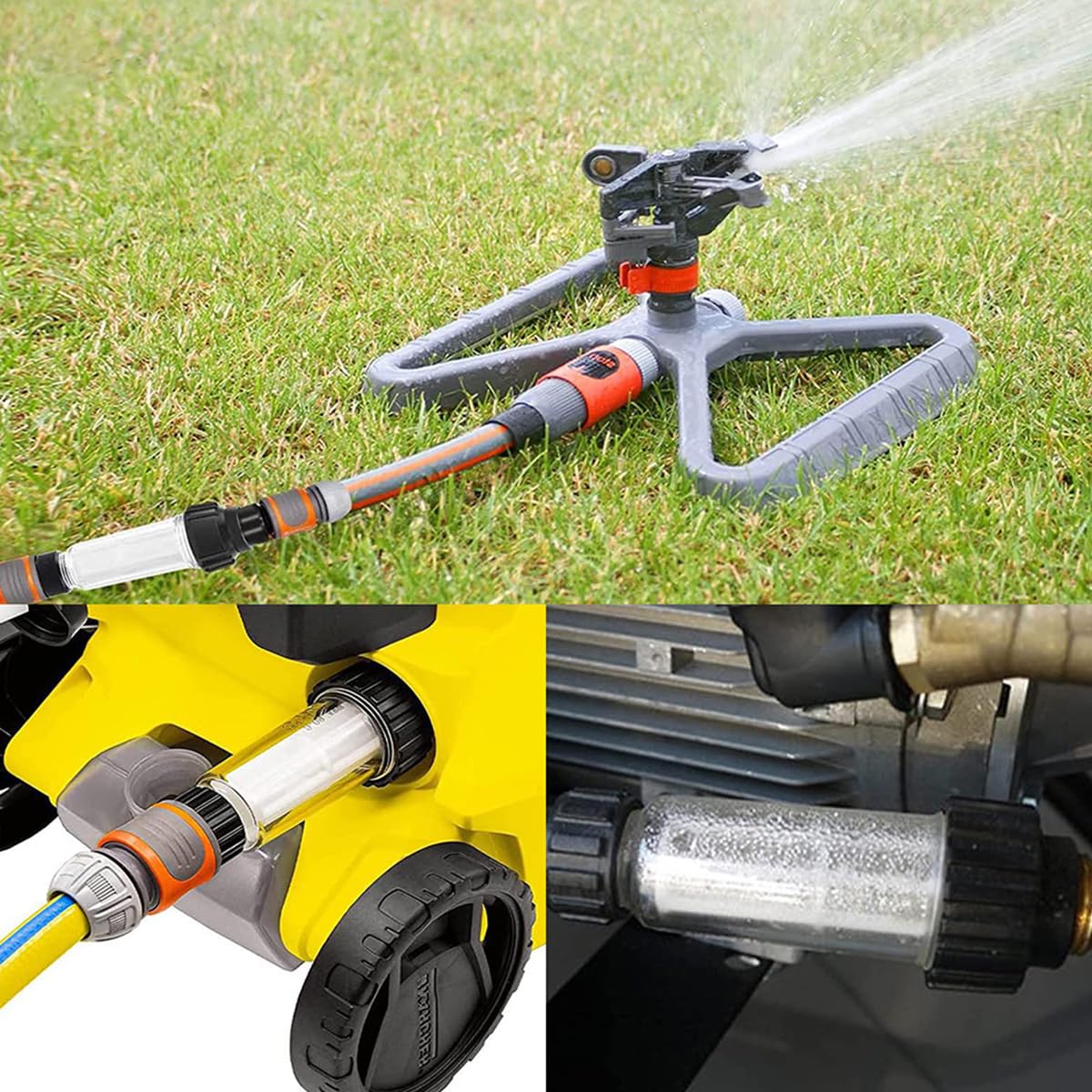 STHIRA Pressure Washer Filter Kit for Kärcher with Inlet Filter and Quick Connectors | 3 PCS