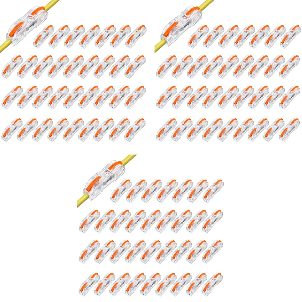 Serplex Wire Connector for DIY Cable Splicing featuring Lever Terminal | 102PCS 28‑12 AWG