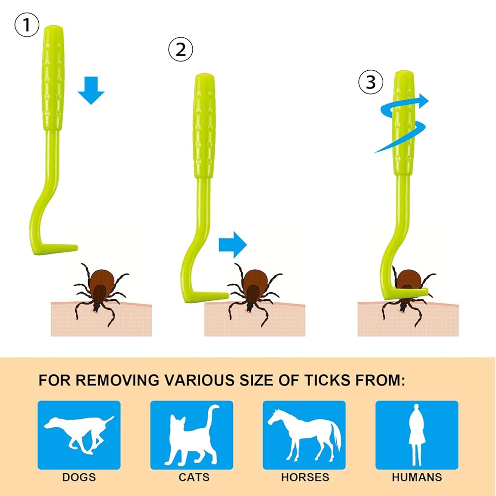 Qpets® 21PCS Dog Tick Flea Remover Kit Grooming Tools Set Pet Lice Tweezer Comb for Dogs Cats