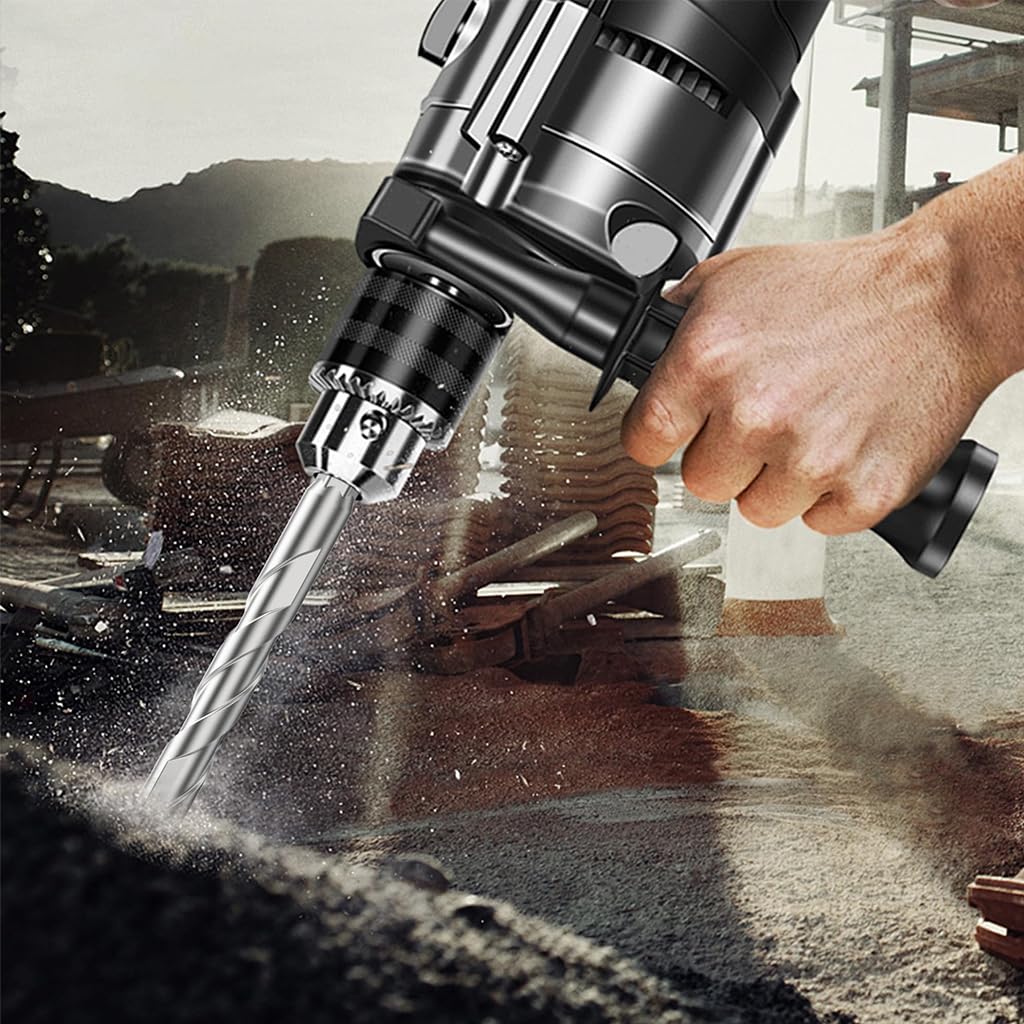 Serplex Cemented Carbide Drill Bits Set for Concrete and Masonry with 1/4 Inch Hex Shank | 8Pcs Sizes 6mm to 12mm