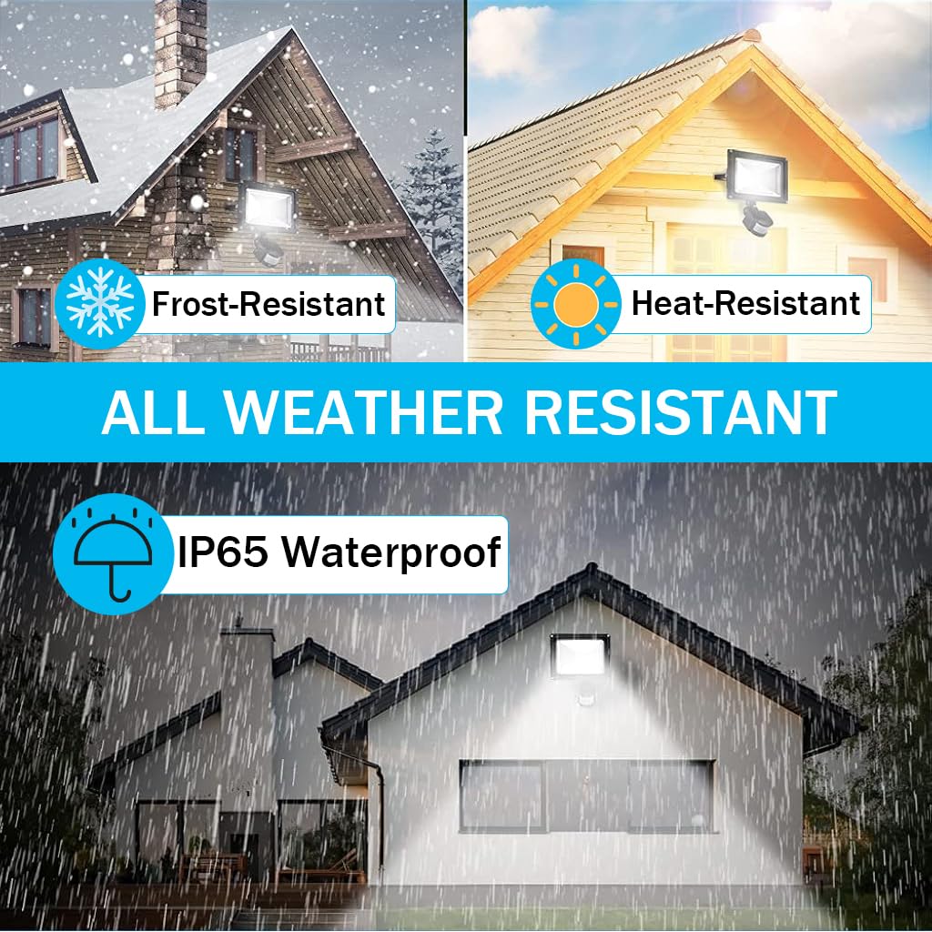 Serplex Motion Sensor for Lights with Adjustable Time Off and Energy Saving Night Mode | IP66 Waterproof for DIY Lamp Modification