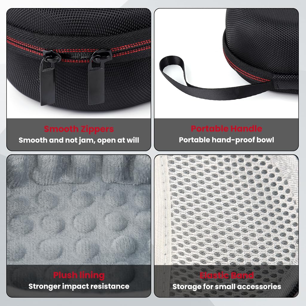 ZORBES Speaker Storage Bag for JBL Clip 4 and 5 with EVA Hard Shell and Wristlet | Travel Case