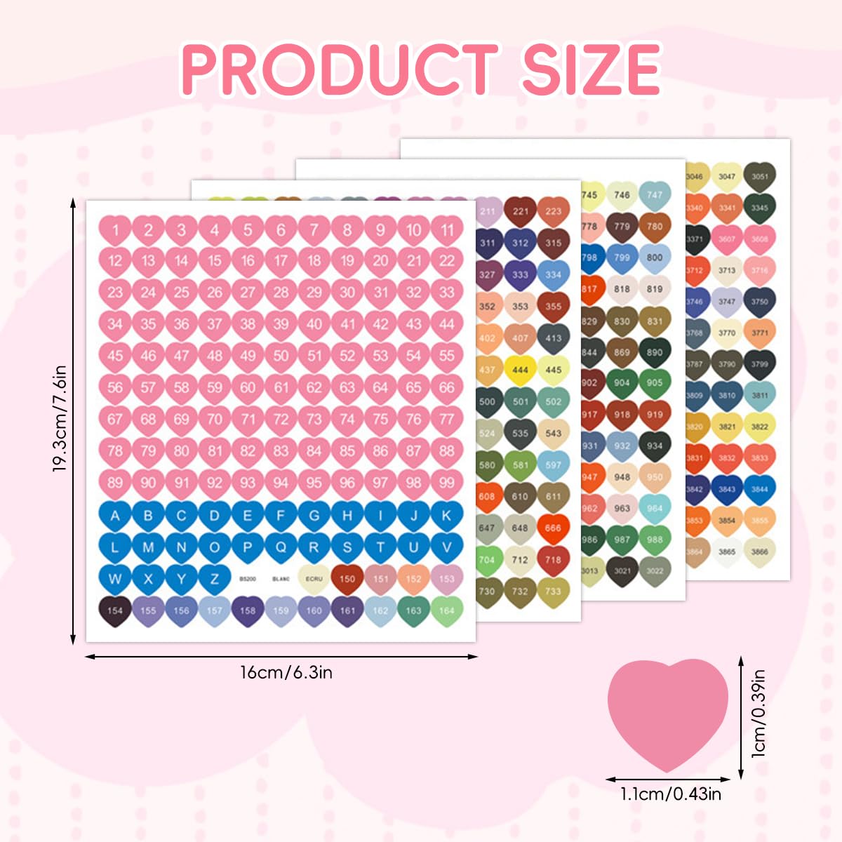 HASTHIP Diamond Painting Kit for DIY Art with 572 pcs Heart Stickers 30x40 cm | Wall Decor