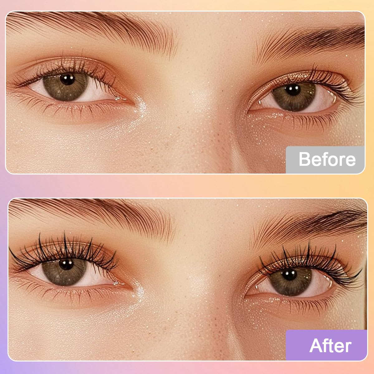 MAYCREATE False Eyelash Extension Kit for Daily or Party Makeup with 10 Sets 11mm Clusters