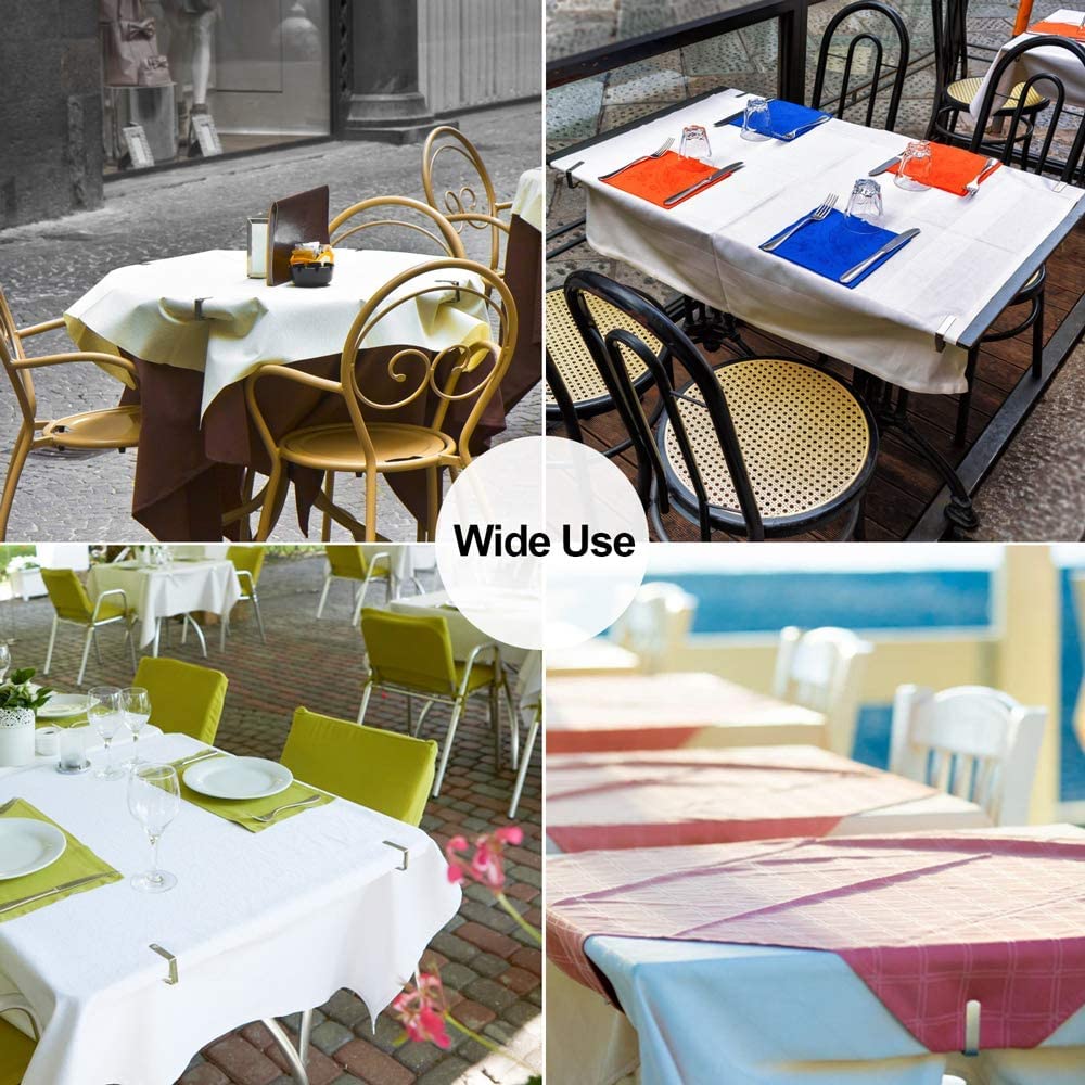 Supvox Table Cloth Clips for Home and Party Use with Non Slip Holders 16PCS 7.5cm Stainless Steel