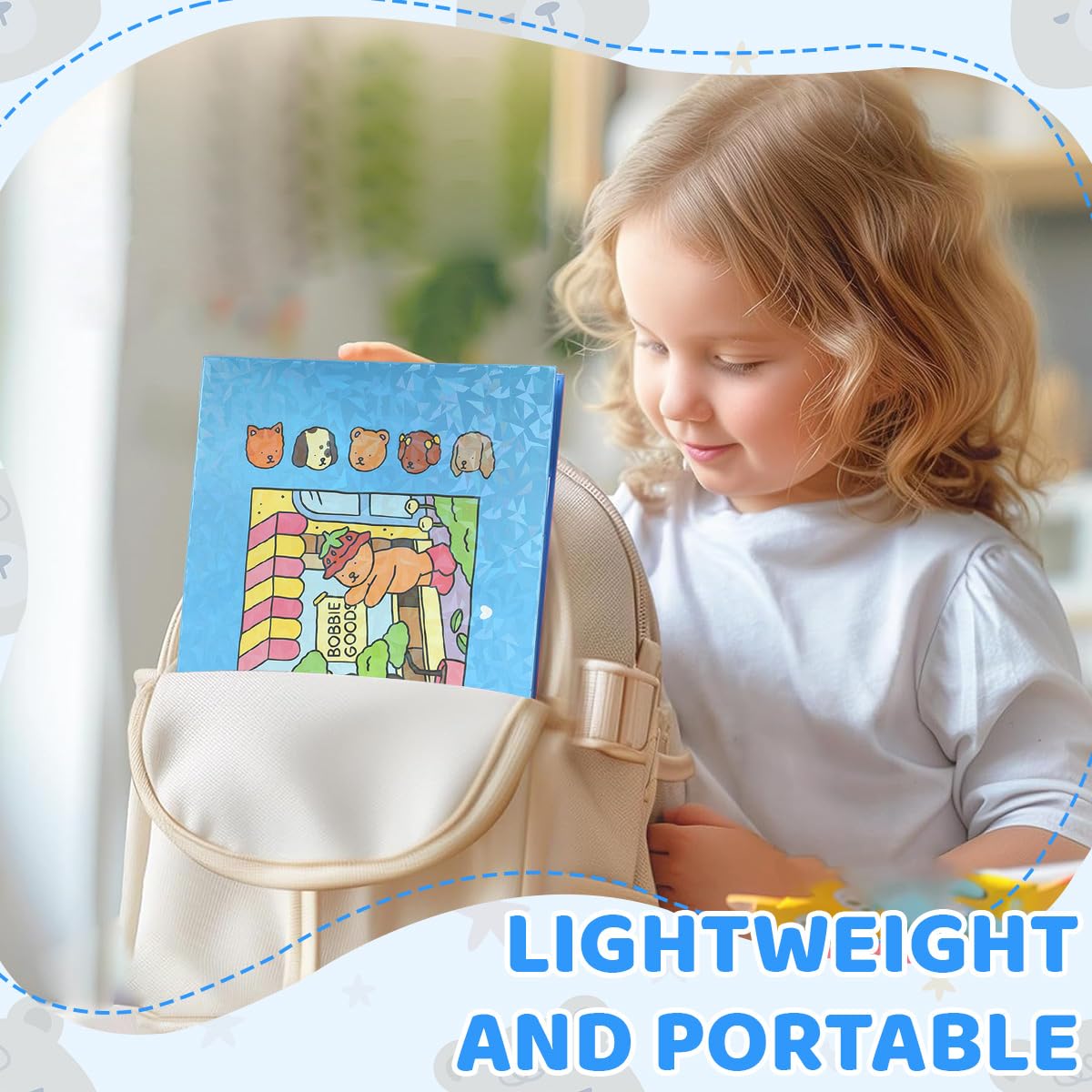 PATPAT Coloring Book for Stress Relief with 48 Sheets and Spiral Bound Hard Cover | 8.5x11 for Kids and Adults