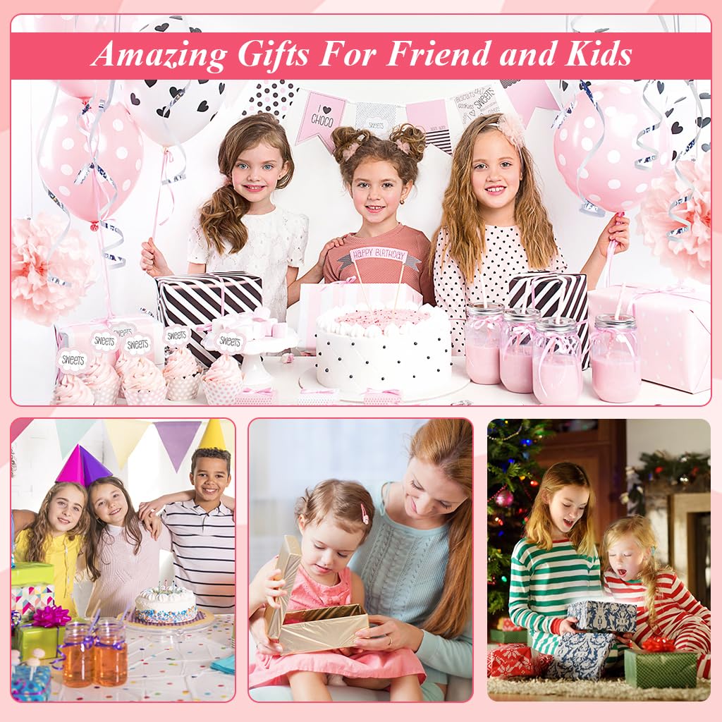 PATPAT DIY Bracelet Necklace Making Beads Kit with 720 pcs Mermaid Charms and Storage Box for Kids and Adults