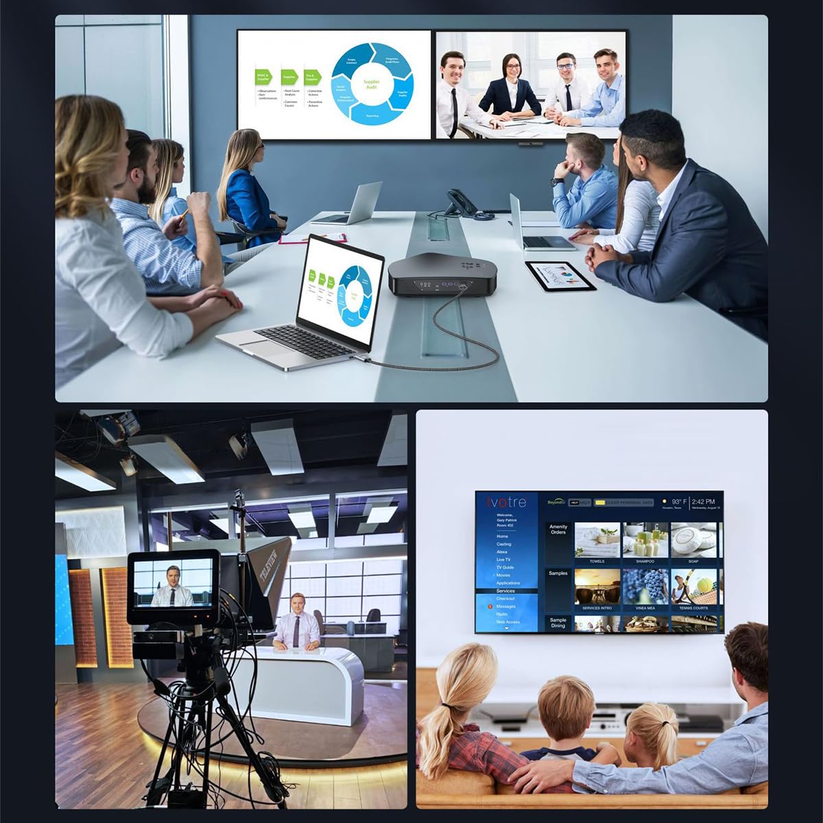 Verilux HDMI Cable 3M 48Gbps High Speed for 4K 120Hz and 8K 60Hz Devices | Nylon Braided