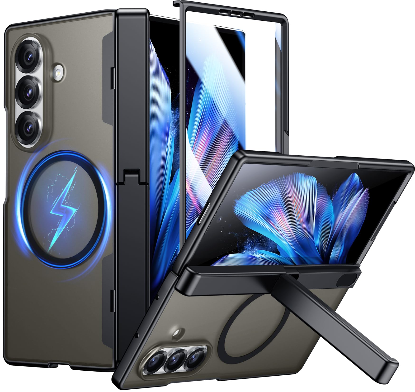 ZIBUYU® Designed for Samsung Galaxy Z Fold 7 Case Black