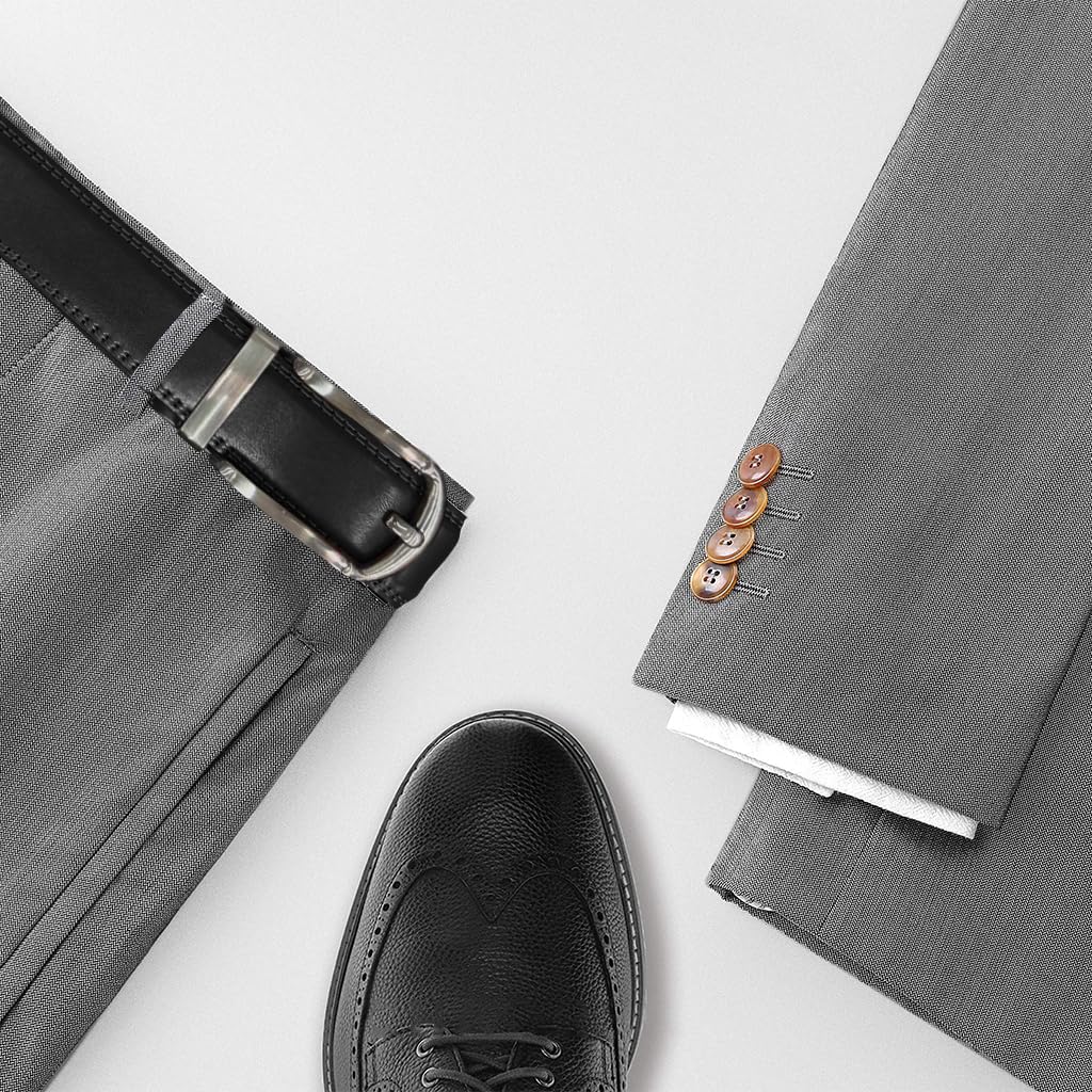 GUSTAVE Belts for Men for Formal and Casual Wear with Auto Lock Buckle 43 51in Genuine Leather | Gift Box