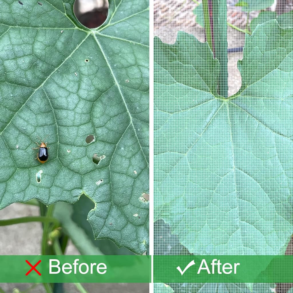 HASTHIP Garden Mesh Netting for Plant Protection 8ft x16ft with Fine Mesh PE Cover | Allows Sunlight and Air Flow