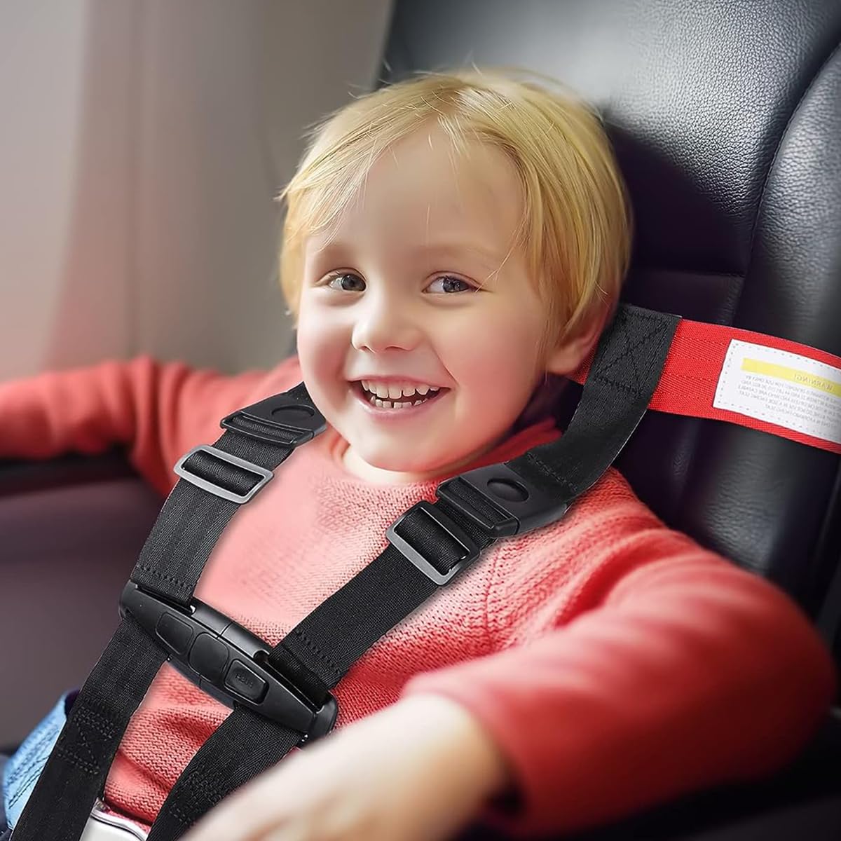 SNOWIE SOFT Child Safety Harness for Airplane Seats with Quick Release Buckle and Storage Bag