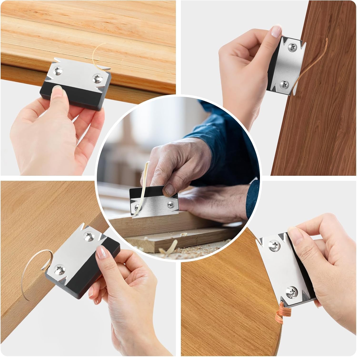 Serplex Edge Banding Trimmer for Woodworking with Dual Head & Stainless Steel Blade | 2PCS Portable Planer