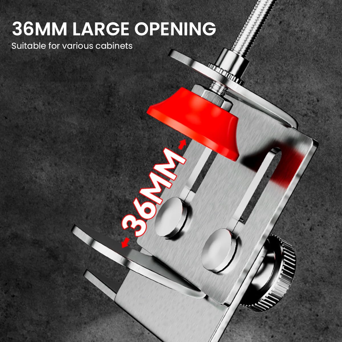Serplex Floor Cabinets Frame Install Clamp for Door Mounting with Stainless Steel Support Arm