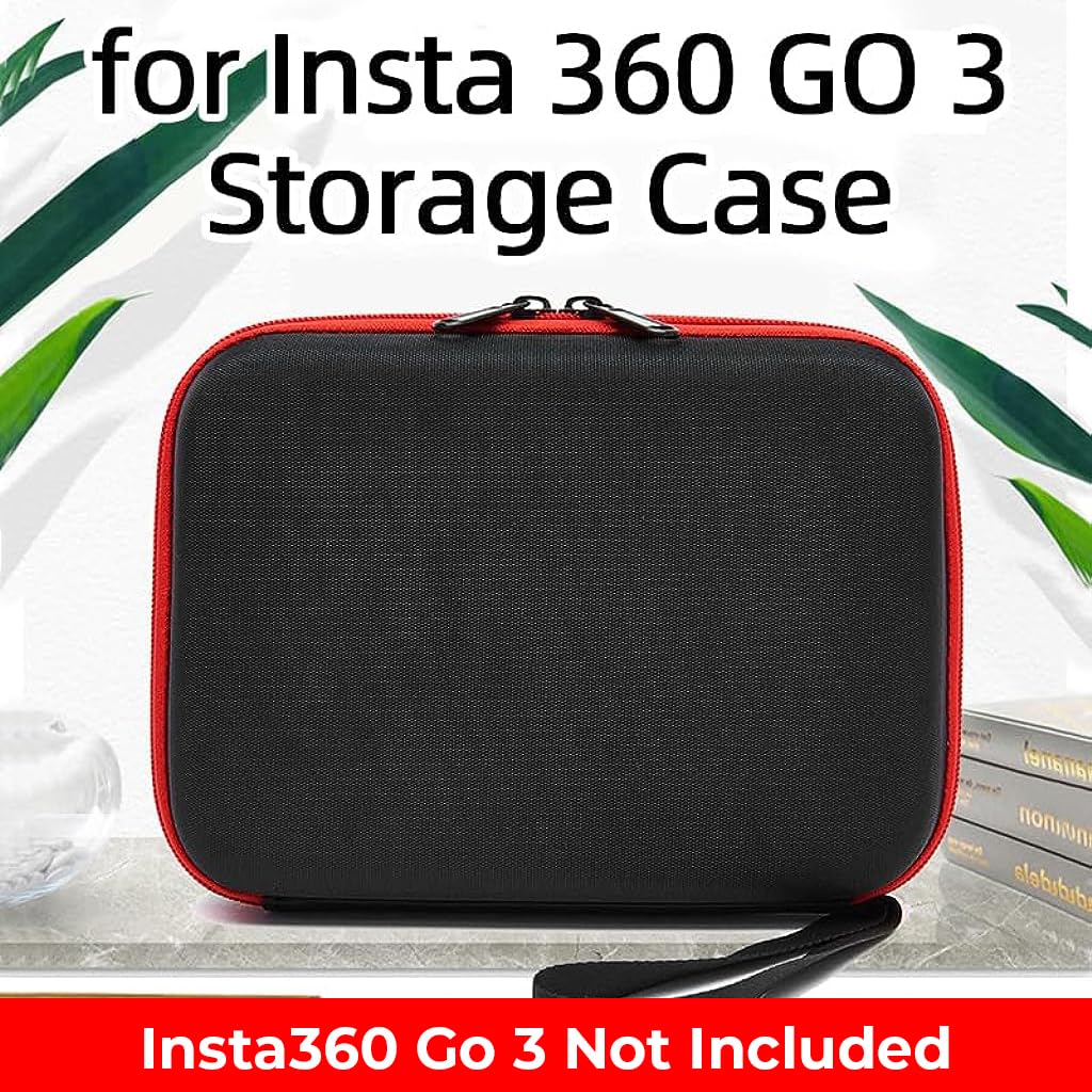 ZORBES EVA Hard Carrying Case for Insta360 Go 3, Waterproof Hard Case Carrying Case with Hand Strap Bag, Shockproof Protective Case for Insta 360 Go 3 Action Camera, Not Included Insta360 Go 3 Accessories
