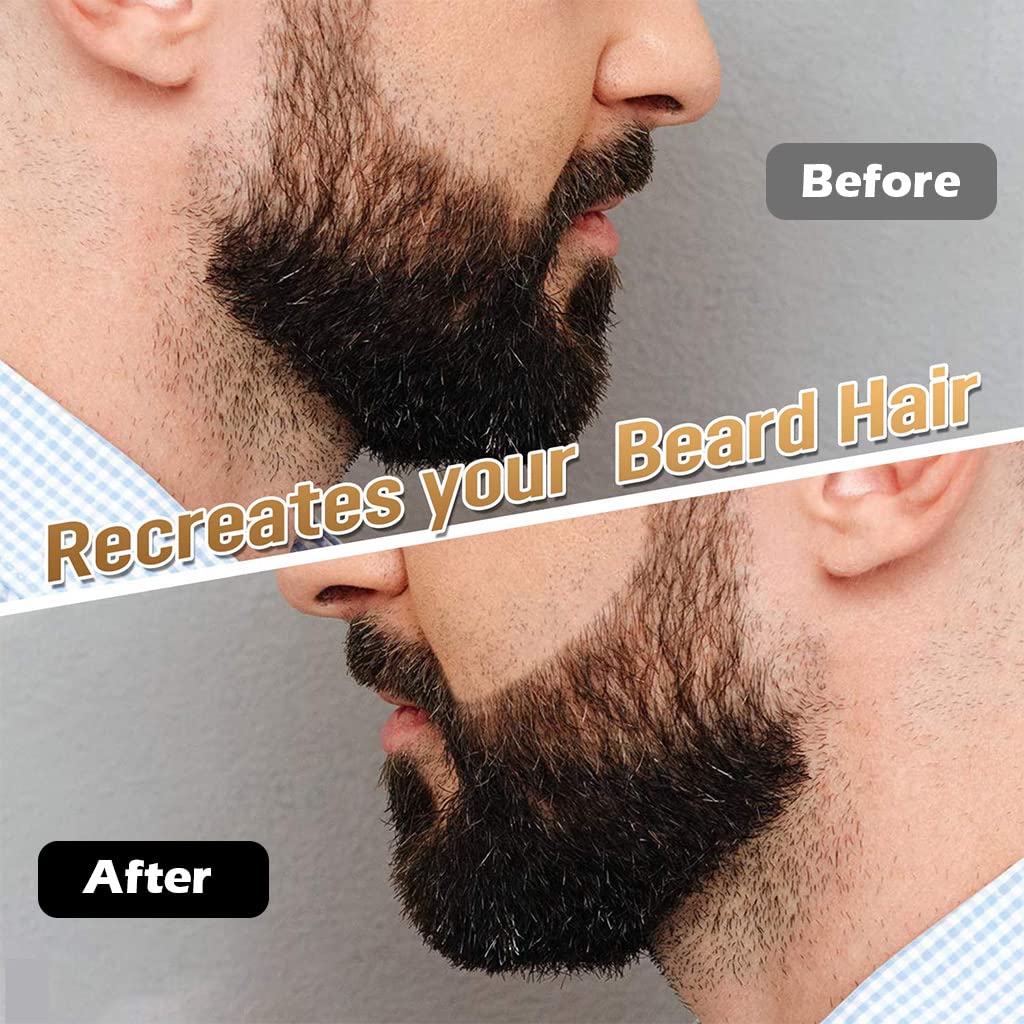 MAYCREATE Beard Pencil for Styling with Dual Tip 2 in 1 Filler Powder | Waterproof for Men