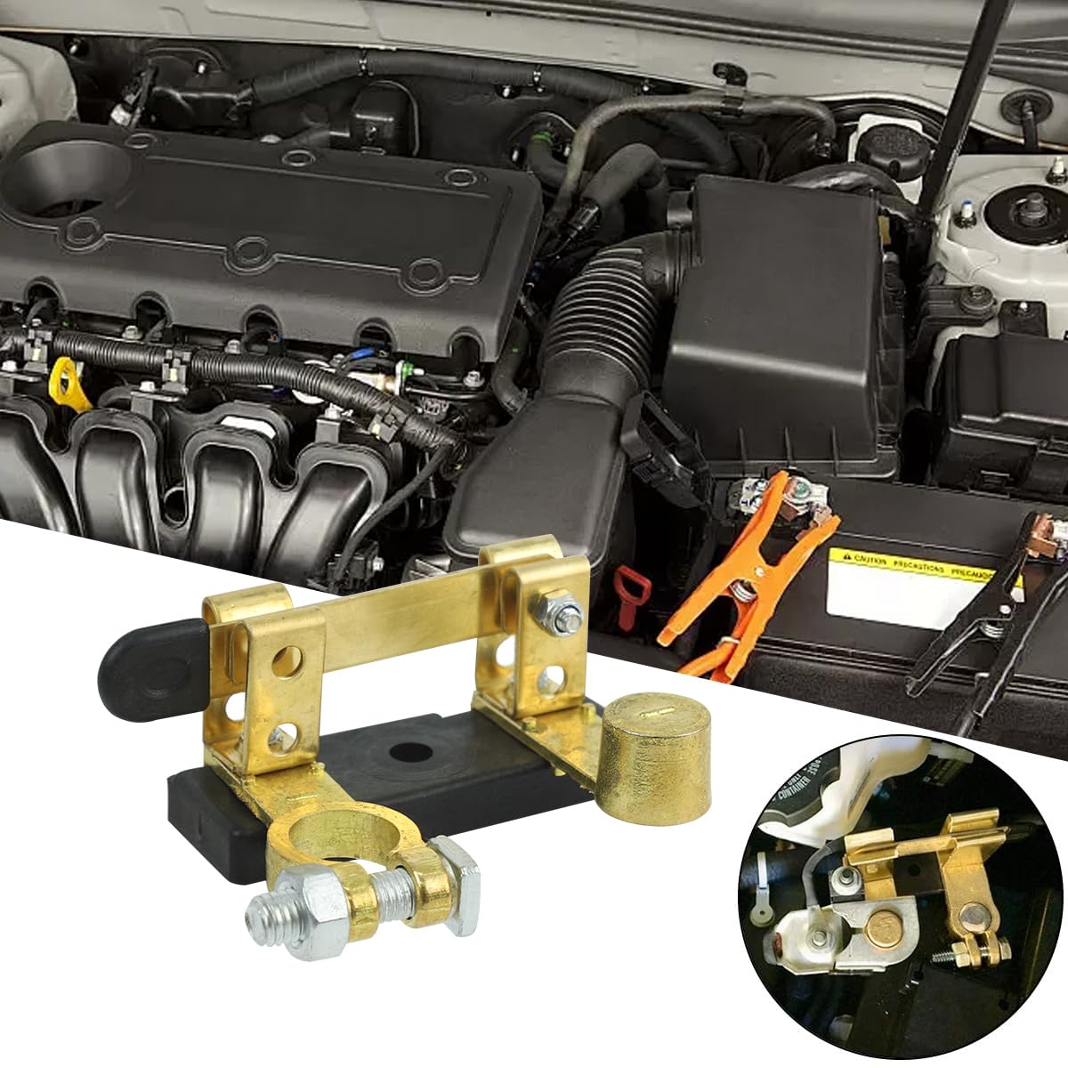 STHIRA Car Battery Cut Off Switch for 12V and 24V Vehicles featuring Heavy Duty Anti Theft Safety | 2PCS