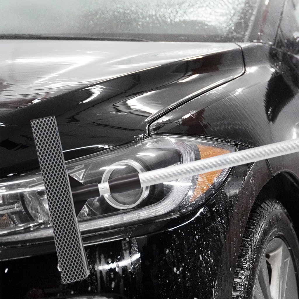 STHIRA Car Windshield Wash Cleaner for Vehicle and Home Use with Long Reach Handle | Streak Free Glass Wiper