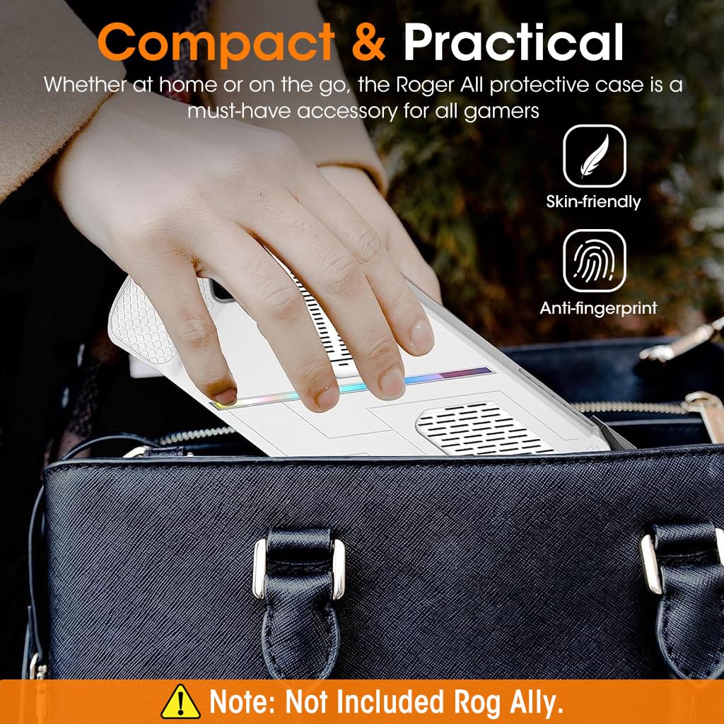 ZORBES Case for Rog Ally Silicone Protective Cover with Anti Scratch and Non Slip Grip