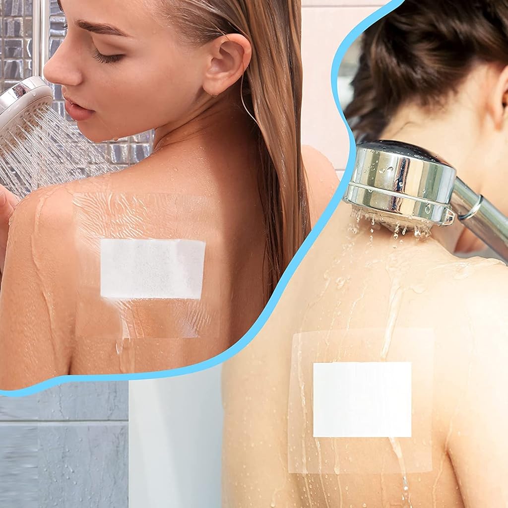HANNEA® 2PCS Freely Cut Transparent Stretch Adhesive Bandage Dressing PU Film Wound Waterproof Sticker Good for Wound Healing Both for people or Pets Dressing Pads Tattoo Aftercare Bandage(6 * 393inch)