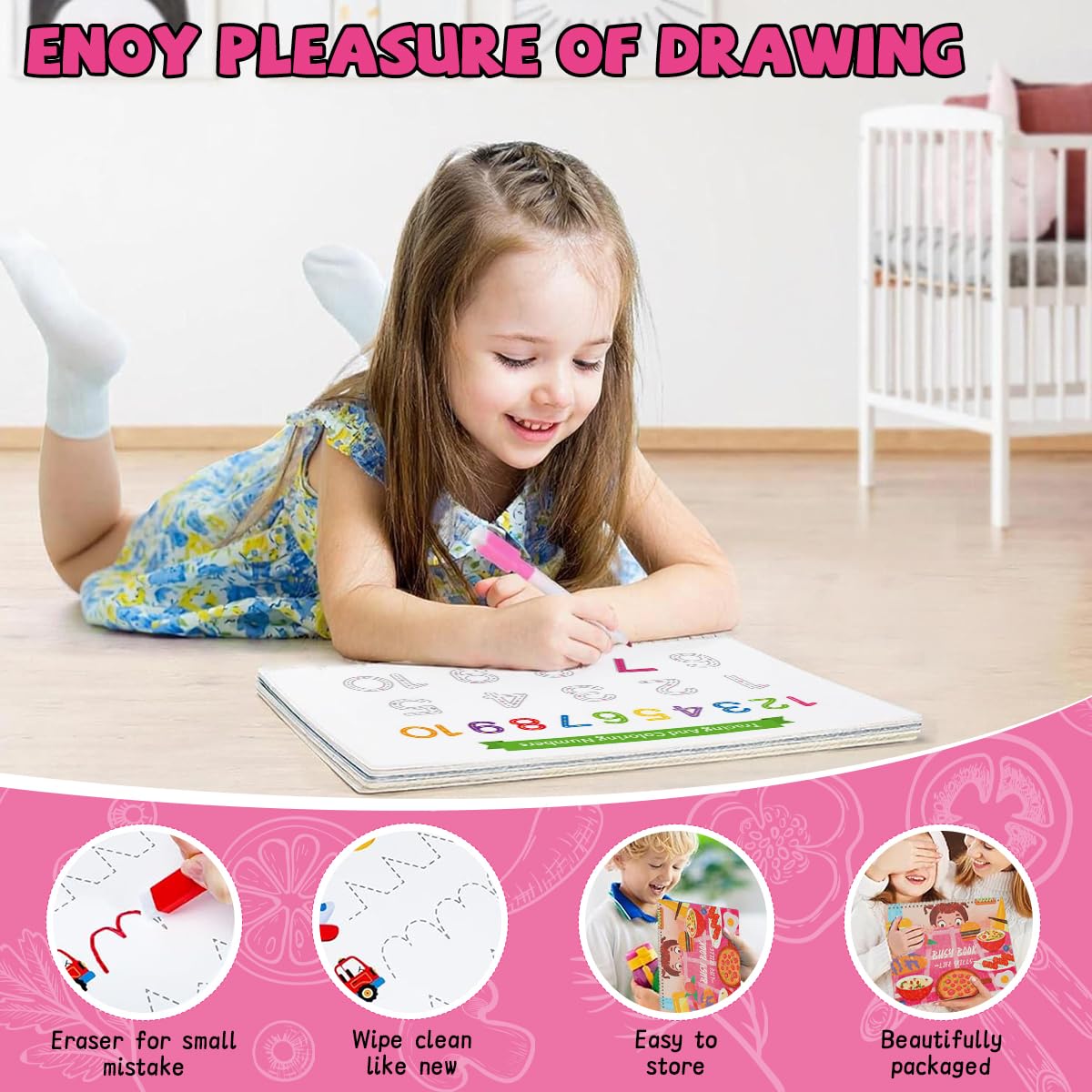 SNOWIE SOFT Kids Learning Book for Toddlers with Interactive Puzzles and Stickers | Early Education Toy for Ages 2–5