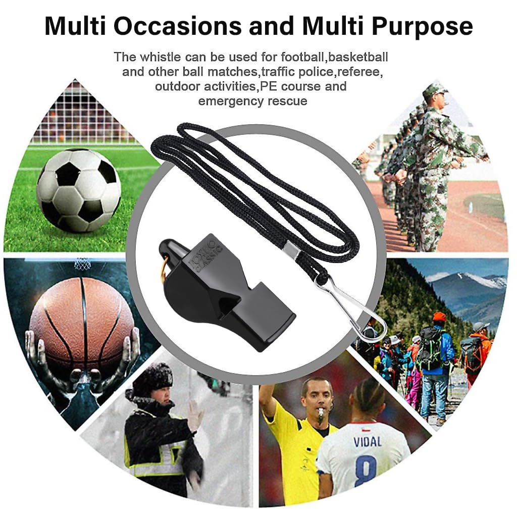 Proberos Whistle for Sports Coach with 120dB Pealess Chamber and ABS Polymer Build | Referee and Gym Use