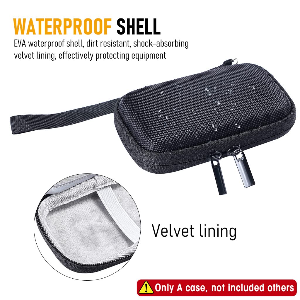 ZORBES Hard Carrying Case for SanDisk Extreme Pro Portable SSD with EVA Shockproof Water Repellent Design | 2PCS Black Travel Storage Bag